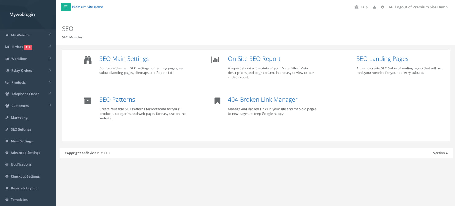 SEO Settings